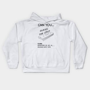 Guess the CPU - Z80 Microprocessor (Black Text) Kids Hoodie